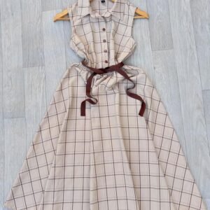 Vintage Plaid Shirt Dress